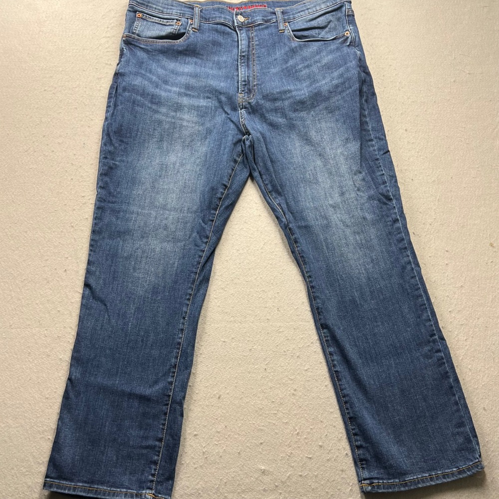 Lucky Brand 223 Straight Jeans Mens 40x30 Blue Denim Stretch Pants 4030